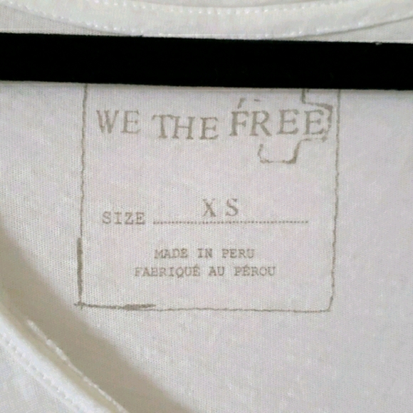 Free People Burn Out White Graphic Tee Size XS - Picture 3 of 11